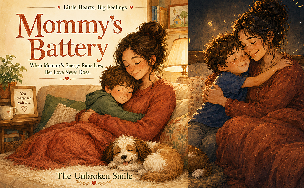 Digital product preview for Mommy's Battery children's book.