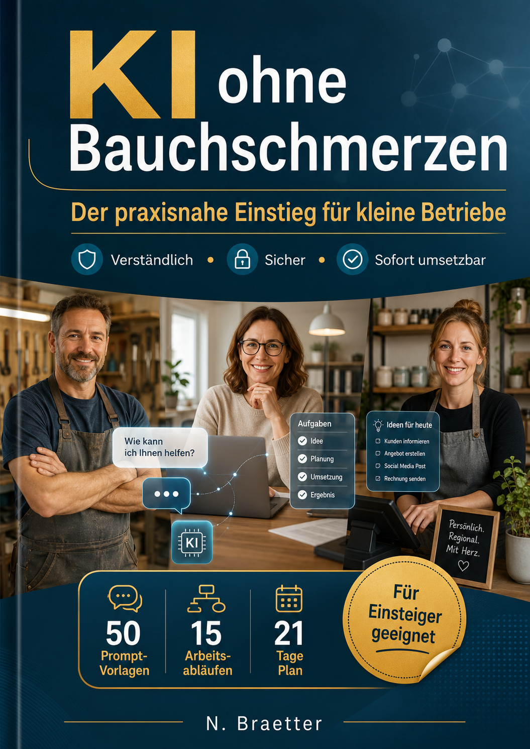 Cover von KI ohne Bauchschmerzen