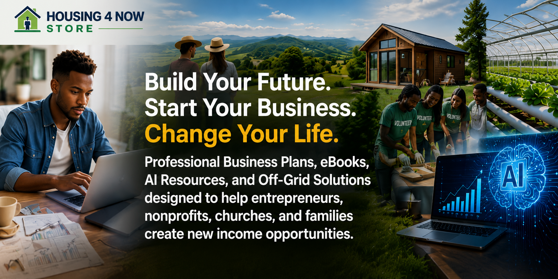 professional businees plans, ebooks, AI Resources, Off-Grid Solutions