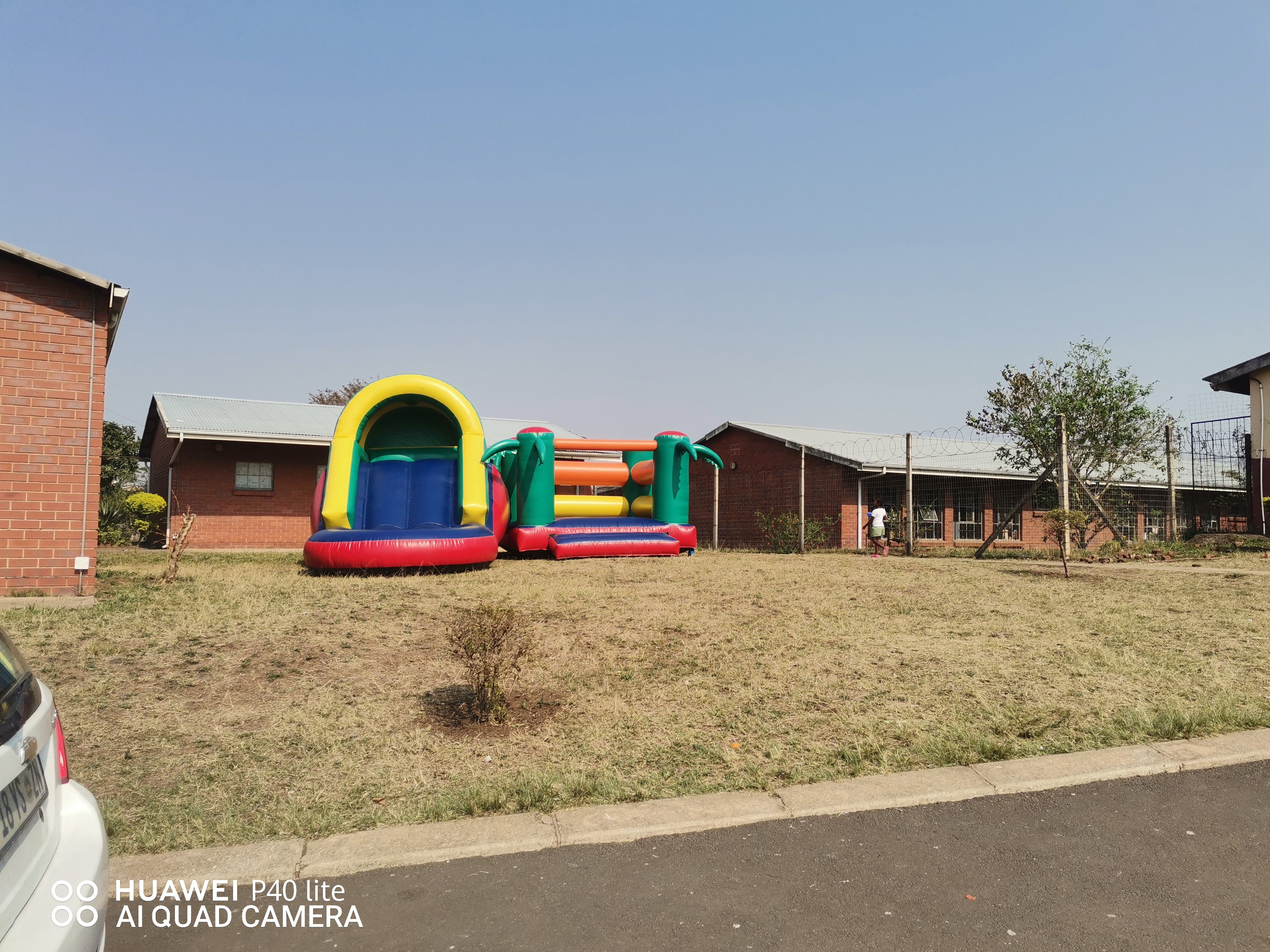 Jumping Castle with slide and a pool, jumping castle hire to a school in Durban, Khuphuka School Jumping Castle Booking