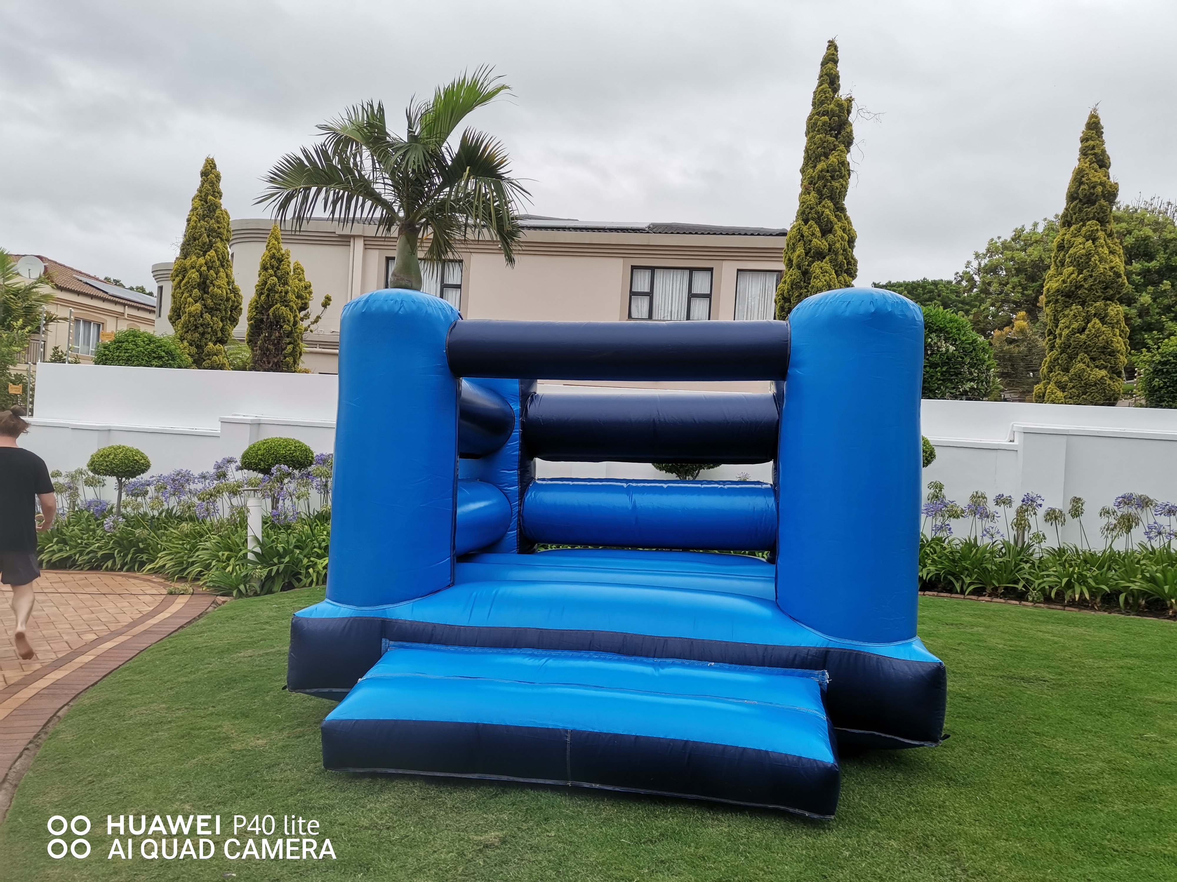 Blue Standard Jumping Castle. Durban Jumping Castle Hire residential booking
