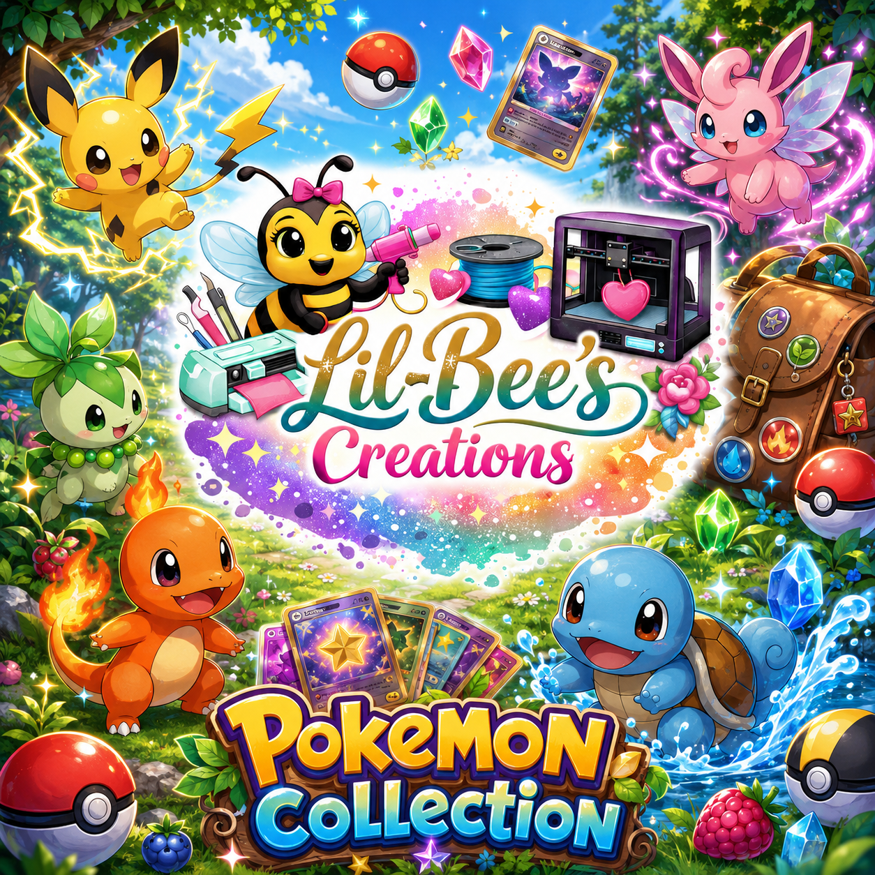 3D Print Pokemon Figurines Lil-Bee's Creations