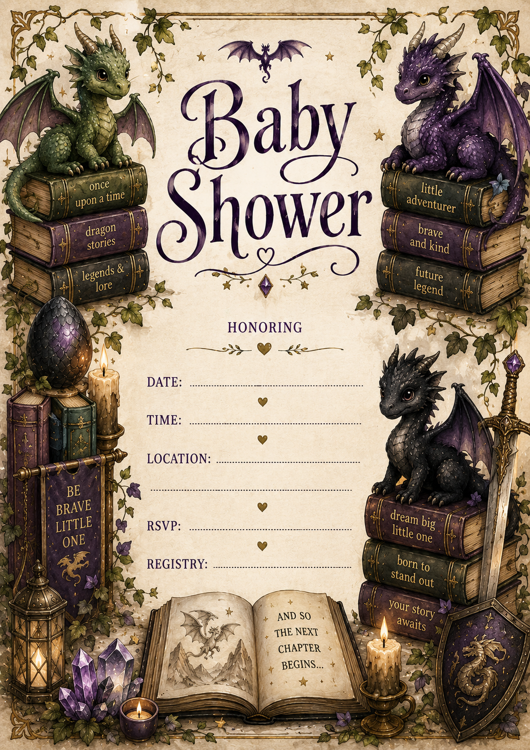 dragon baby shower welcome sign printable royal proclamation baby shower sign dragon baby shower games printable dragon themed baby shower bundle fantasy baby shower activities dragon keeper baby shower games storybook baby shower printable magical baby s