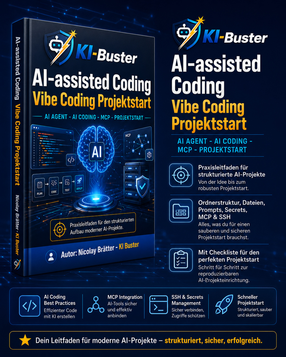 Cover von AI Assisted Coding - Vibe Coding Projektstart