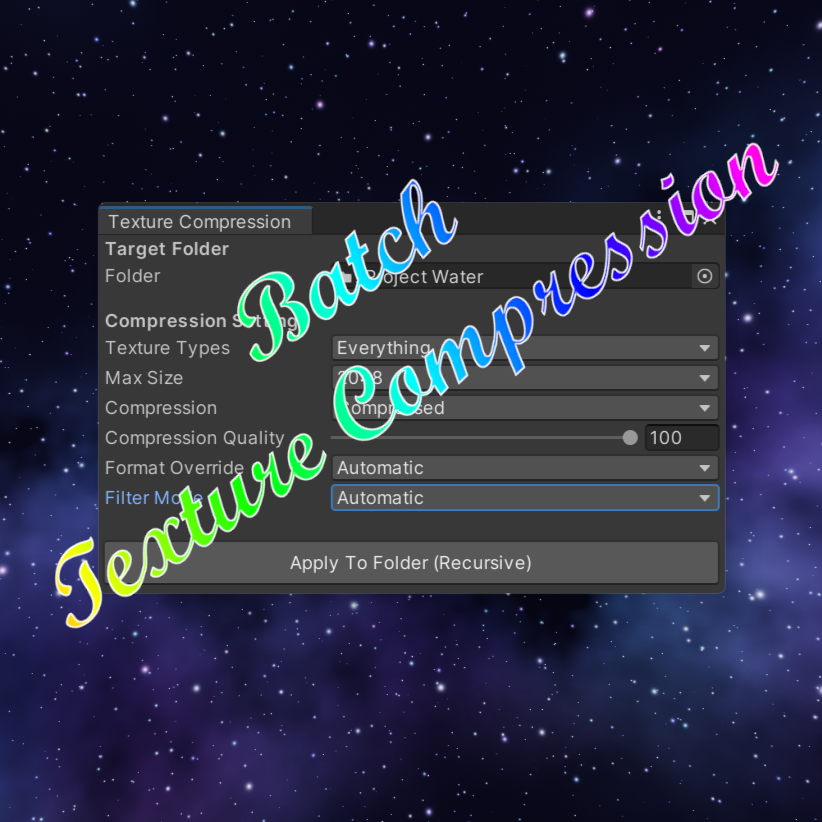 📁 Batch Texture Compression Tool