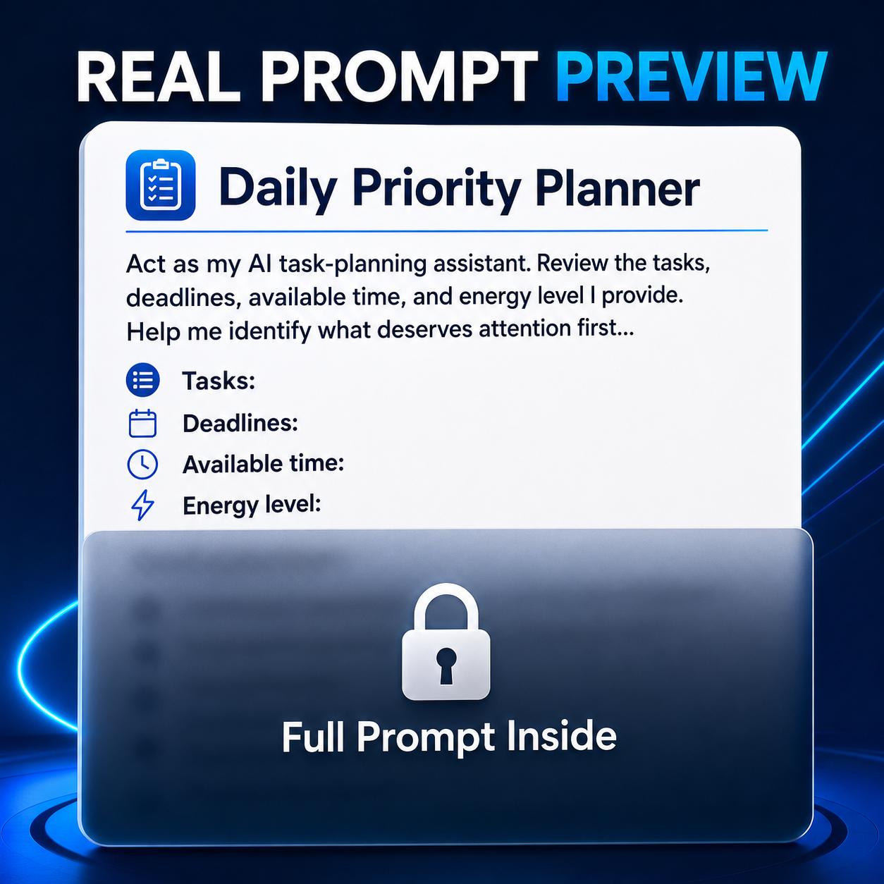 AI To-Do List Planner | 12 ChatGPT Prompts for Clear Daily Priorities