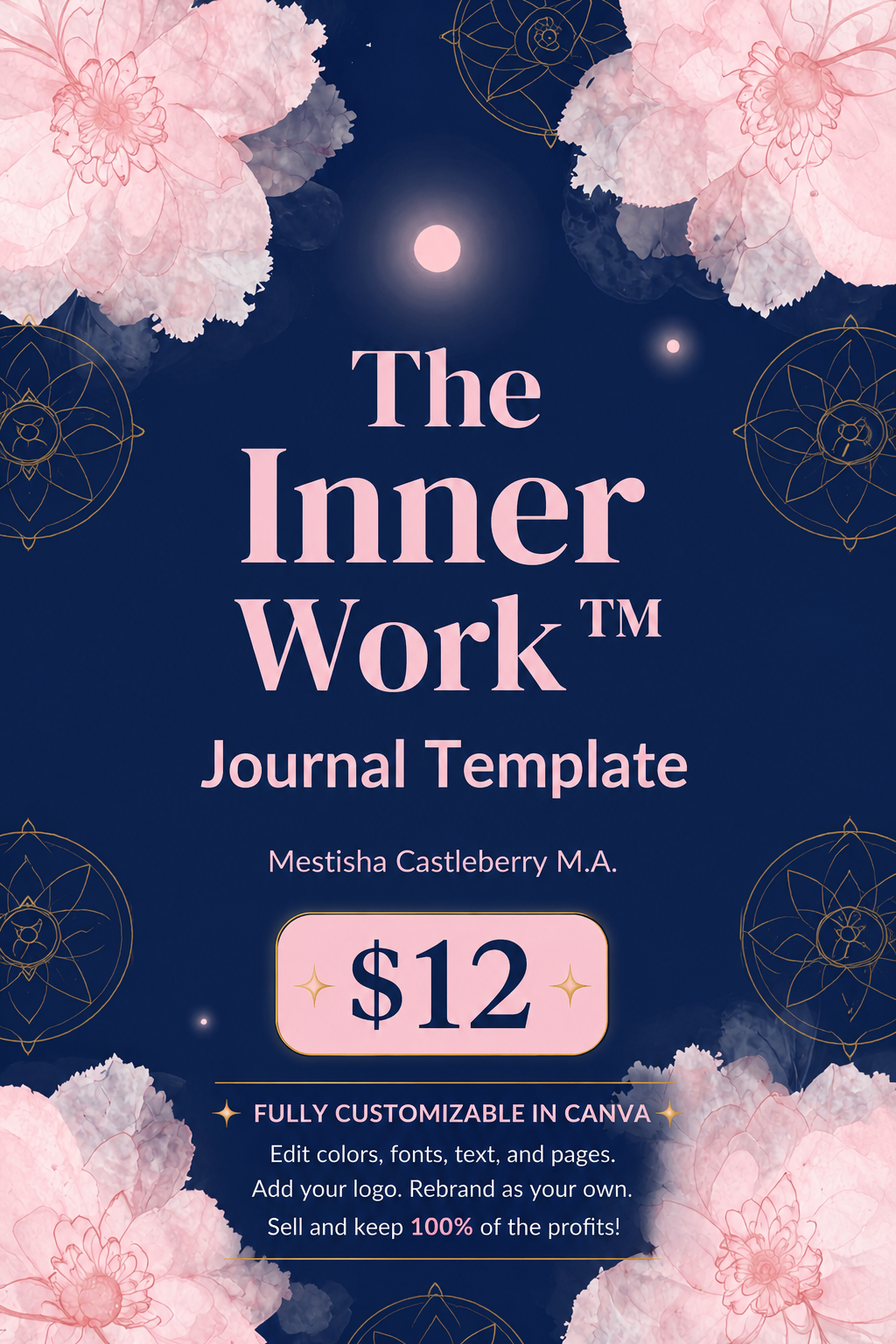 Editable Canva Inner Work Journal Template for New Entrepreneurs
