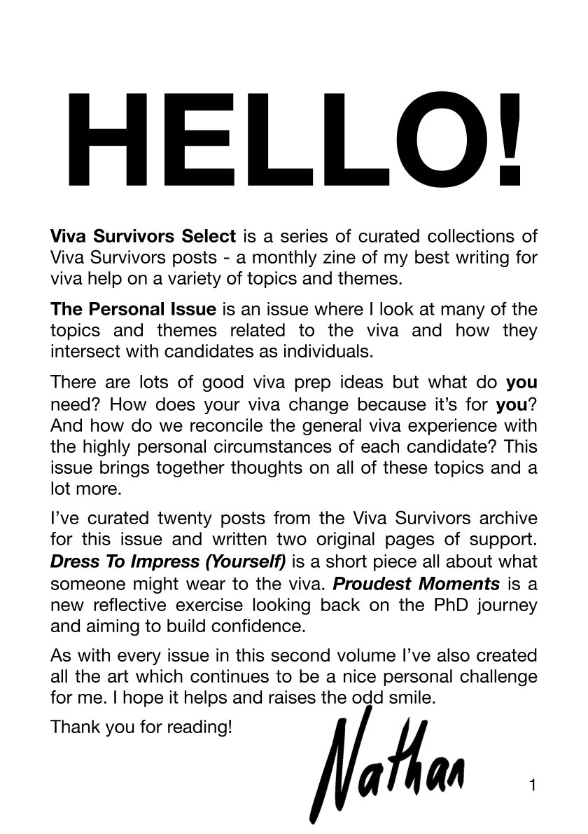Page 1 of the issue. Titled HELLO! and then a full-page description of the contents.