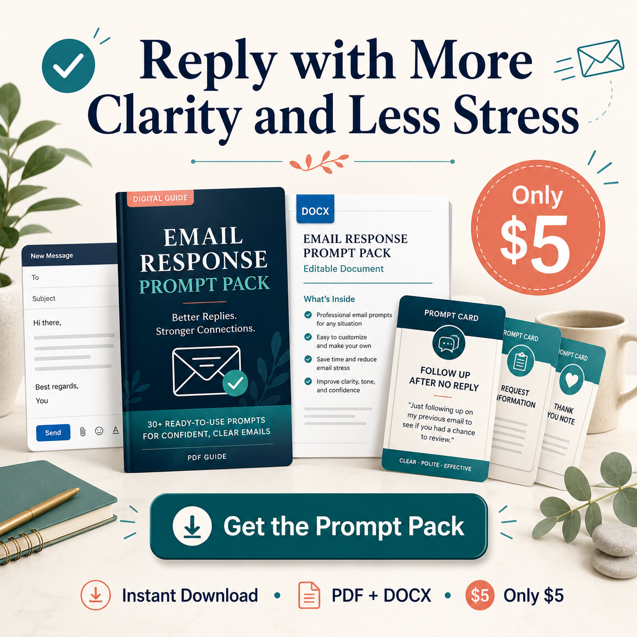 Stress-Free Email Reply Prompts – 15 ChatGPT Prompts