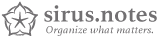 sirus.notes logo
