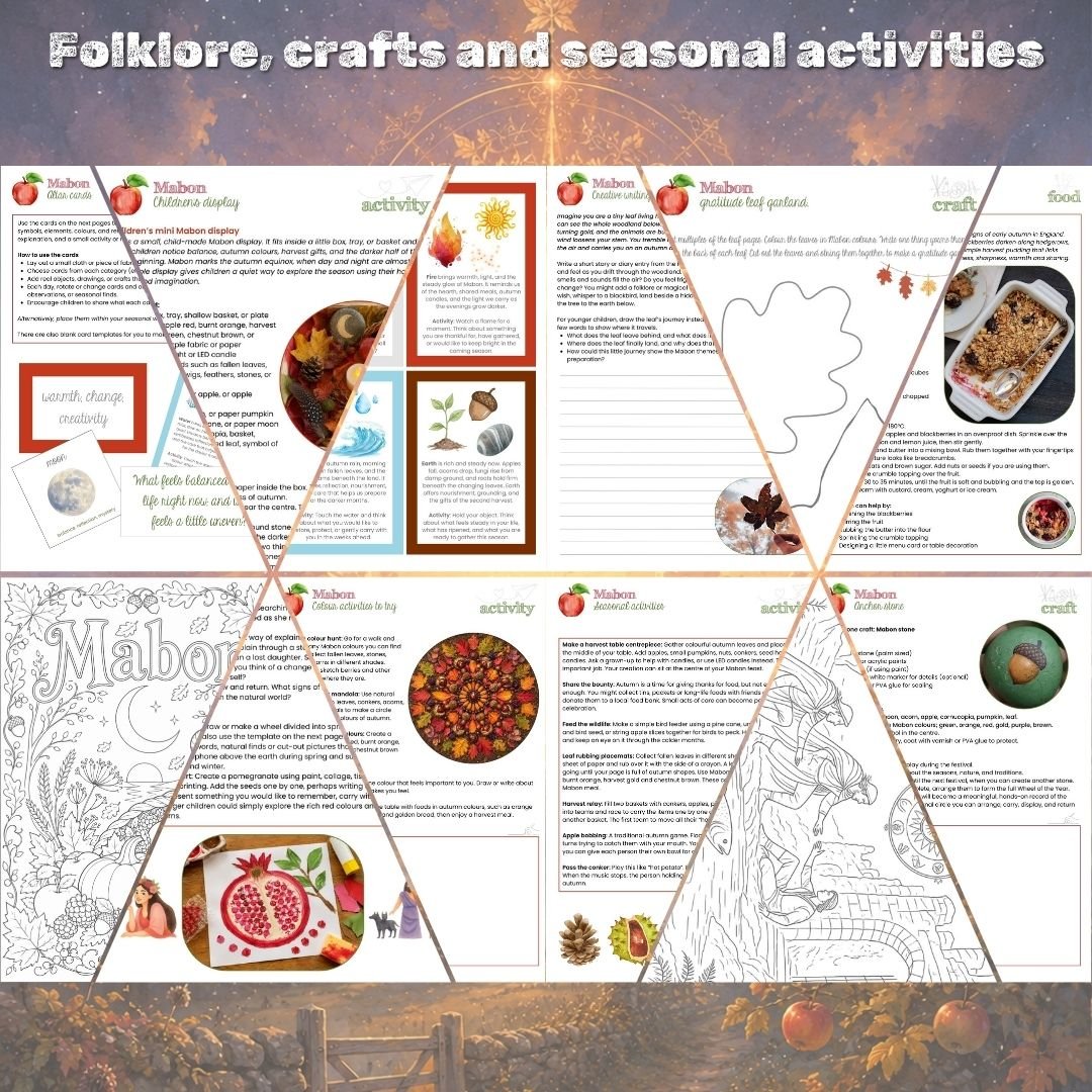 A thoughtful Mabon resource for home education and family use
