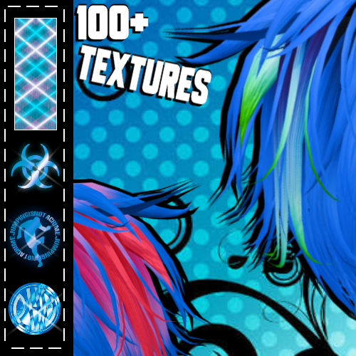 100+ Hair Textures - PRIDE, FLAGS, + MORE!