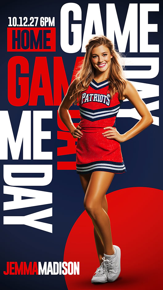 All Out, Media Kit, Game Day Graphics, Sports Design, Template, Digital Background, Athletes, School Art, Announcements, Social Media Posts