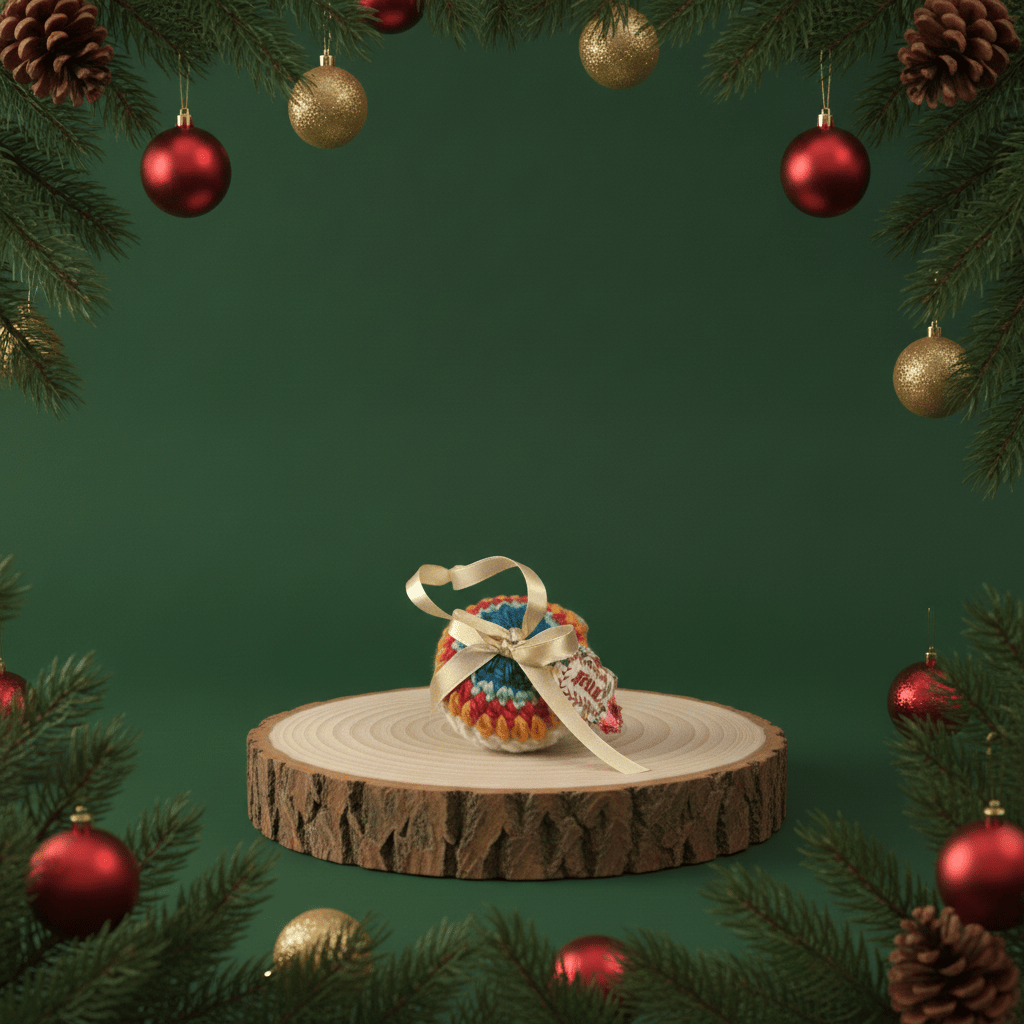 Personalised Mum Crochet Christmas Bauble | Handmade Gift