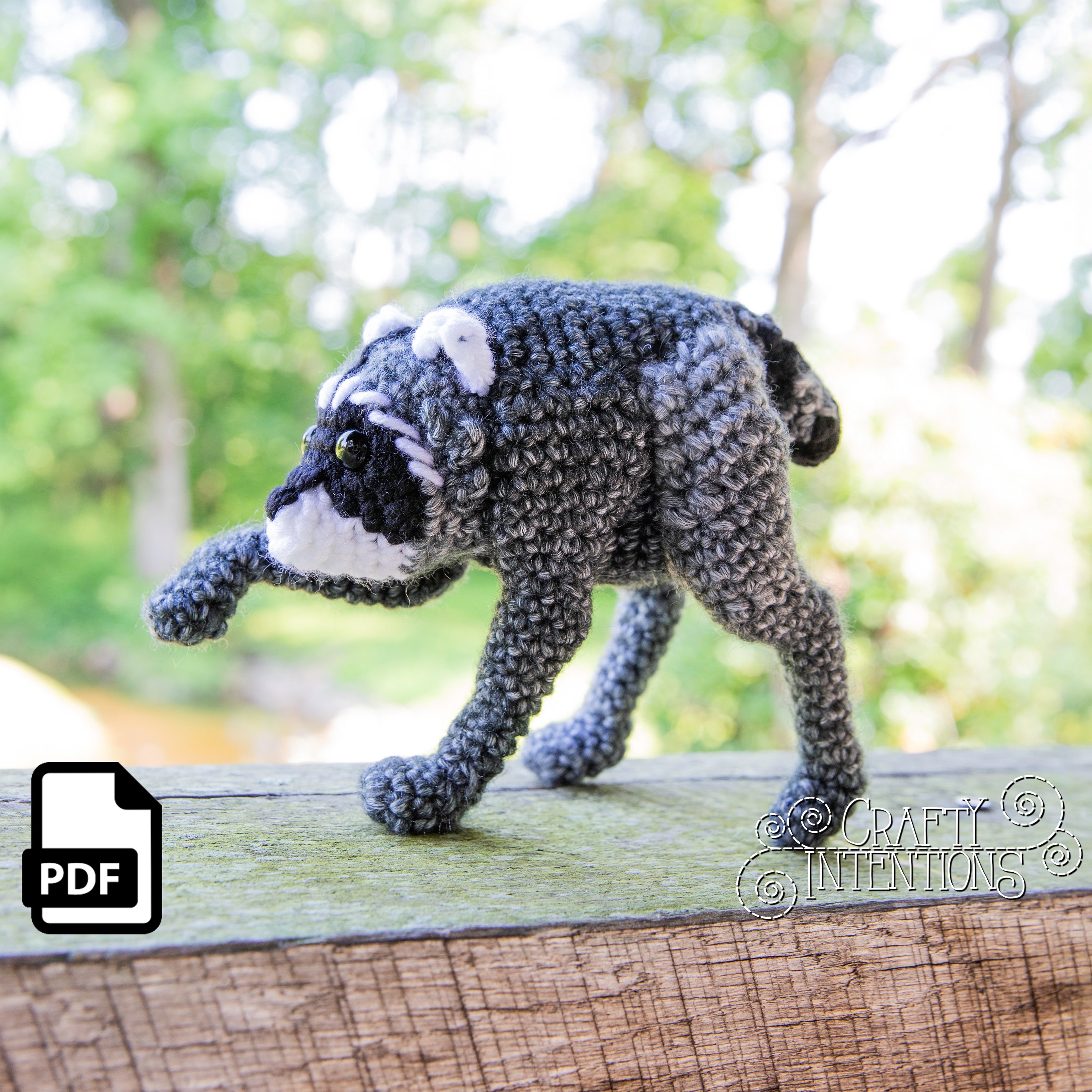 Jimothy the Raccoon Crochet Pattern by Crafty Intentions