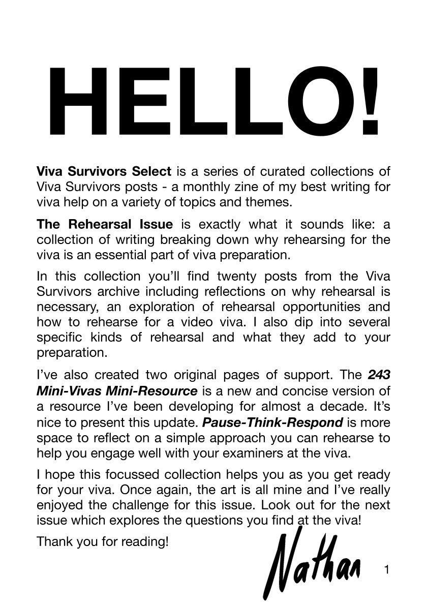 Page 1 of the issue. Titled HELLO! - the page describes the contents of the issue.