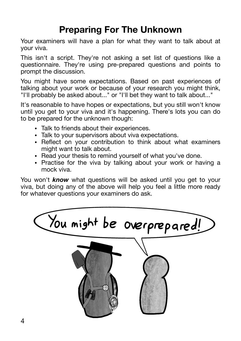 Page 4 of the issue. Titled "Preparing For The Unknown" it covers expectations and preparation; rehearsal is preparation for the unknown. An illustration at the bottom of the page shows a possibly overprepared pawn figure.