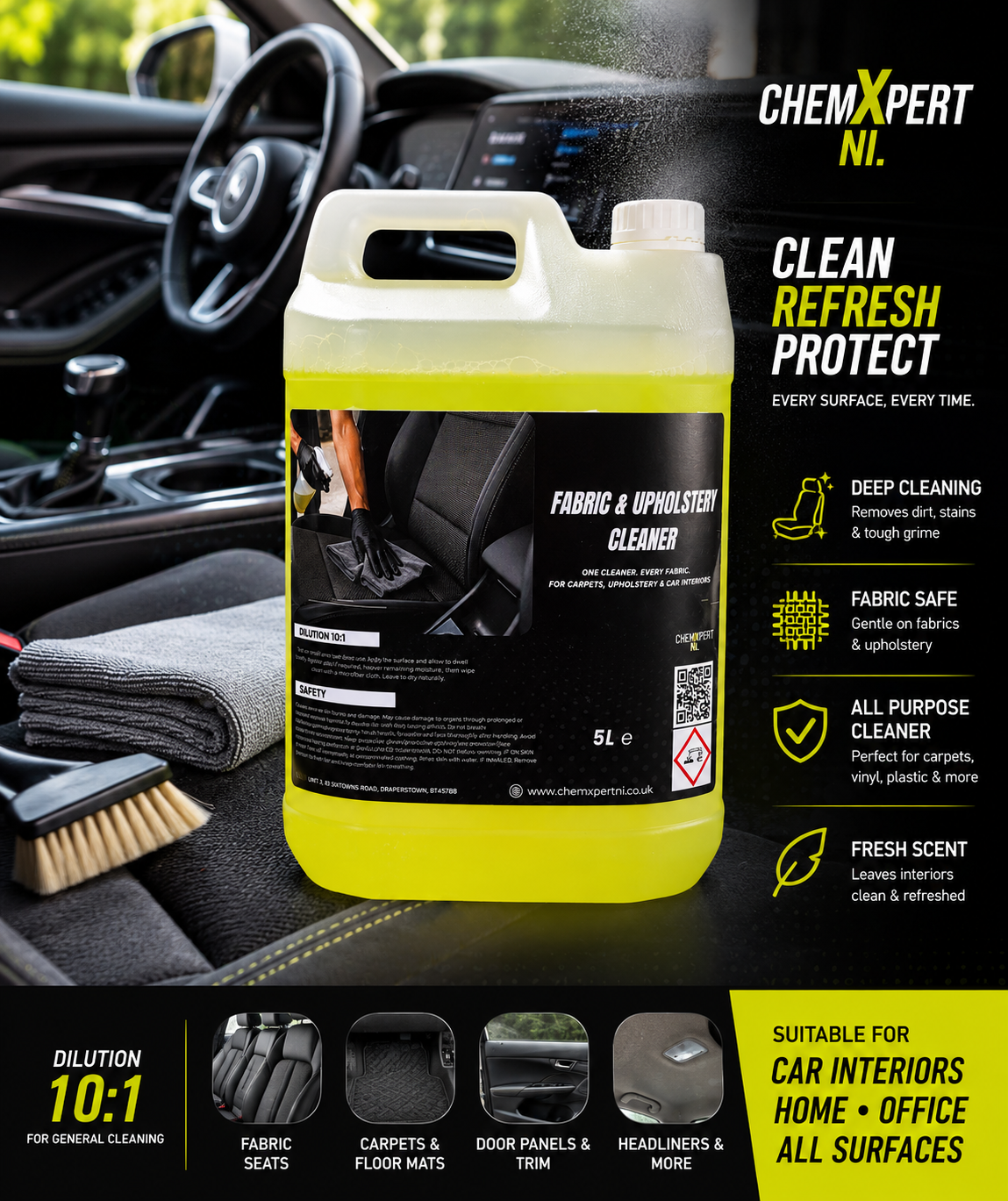 ChemXpert NI Carpet & Upholstery Cleaner