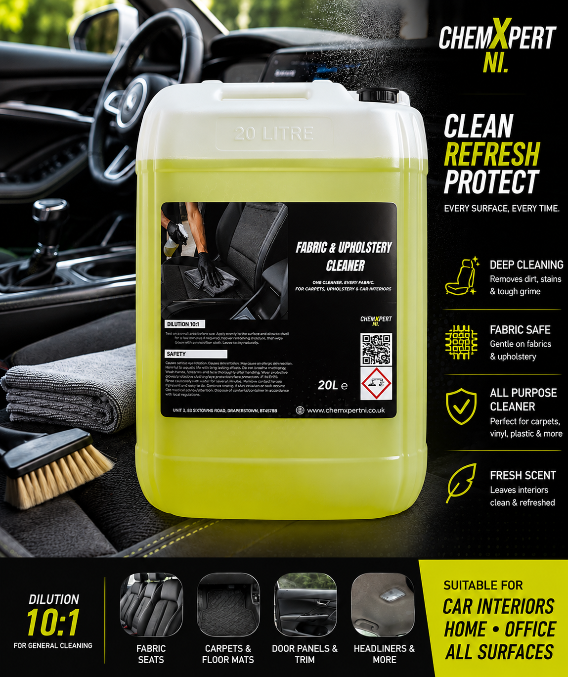 ChemXpert NI Carpet & Upholstery Cleaner