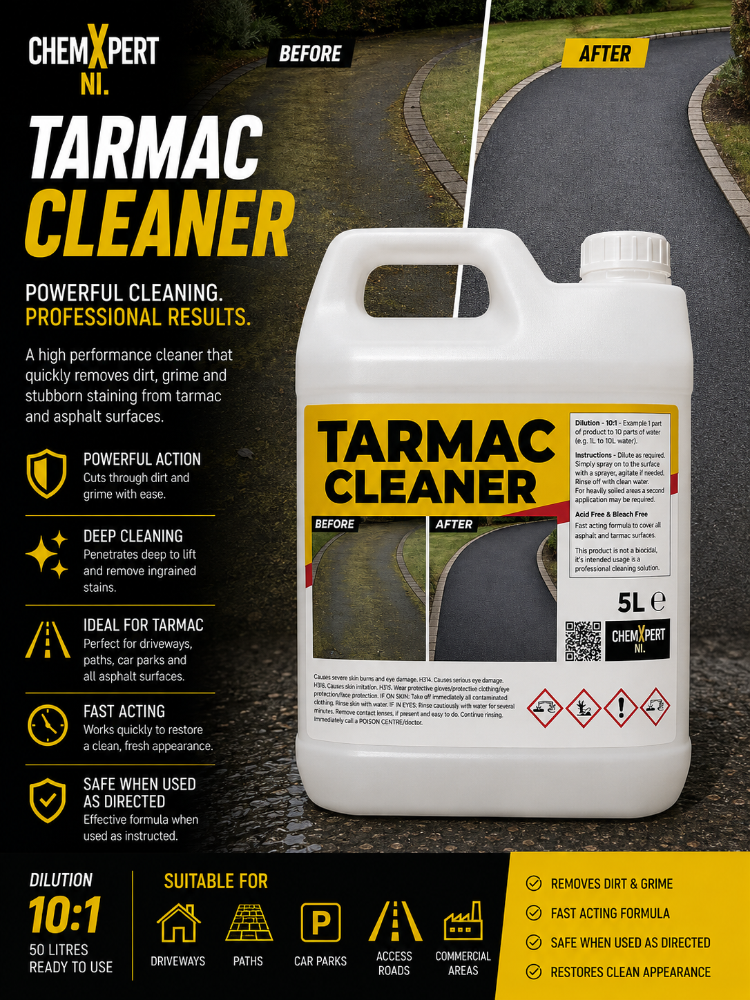 ChemXpert NI Tarmac Cleaner 5 litres