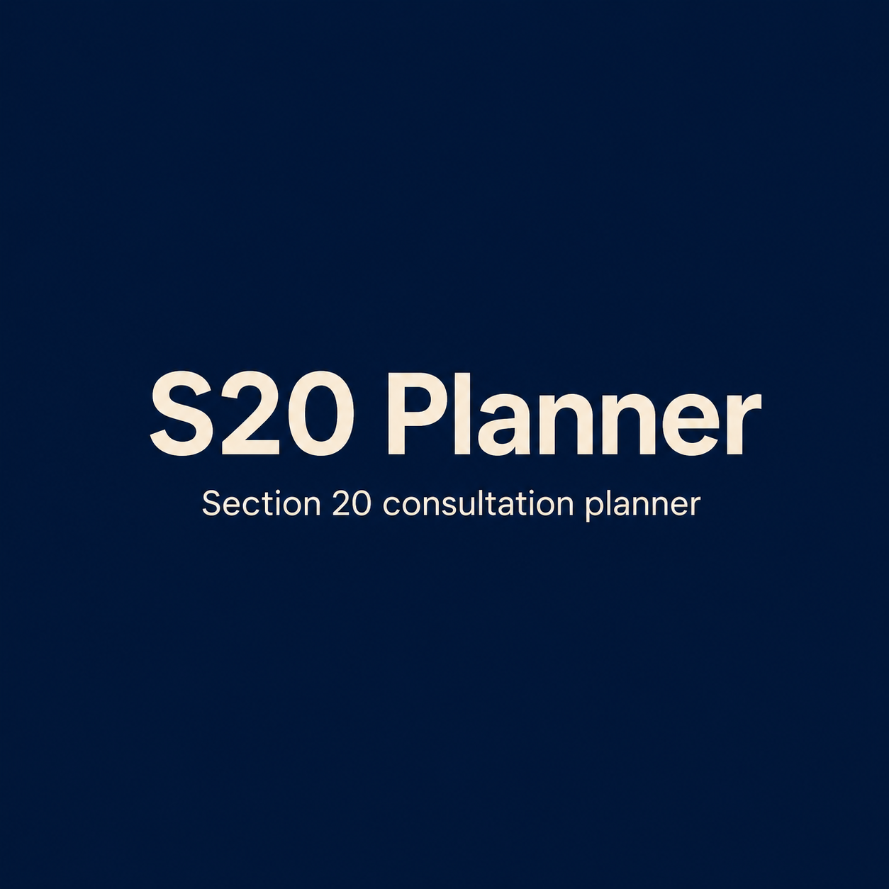 Section 20 Planner consultation toolkit for leaseholder major works