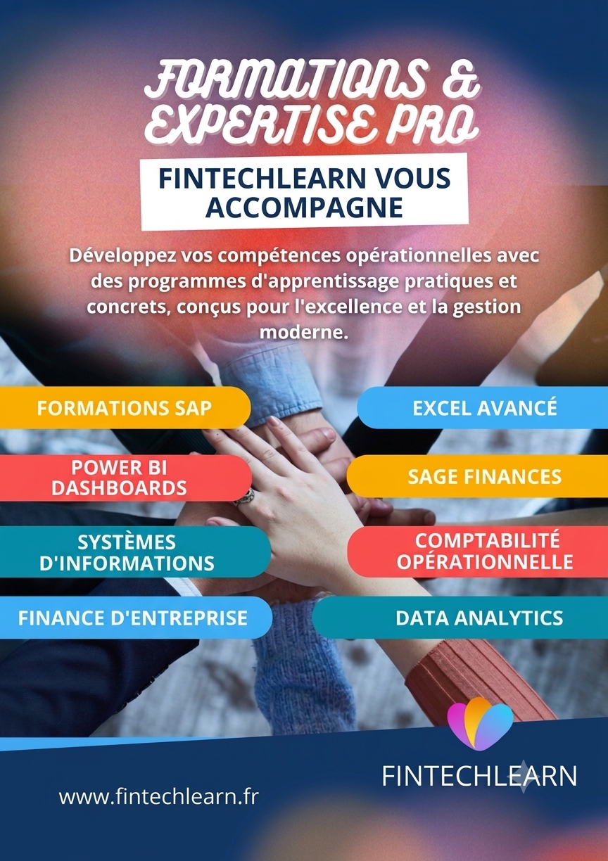 formation sap, excel, power bi, logiciels