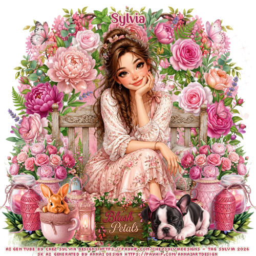 Spring Tag Rose Petals