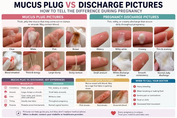 5 Signs Your Body Is Preparing For Labor VS Vaginal Discharge