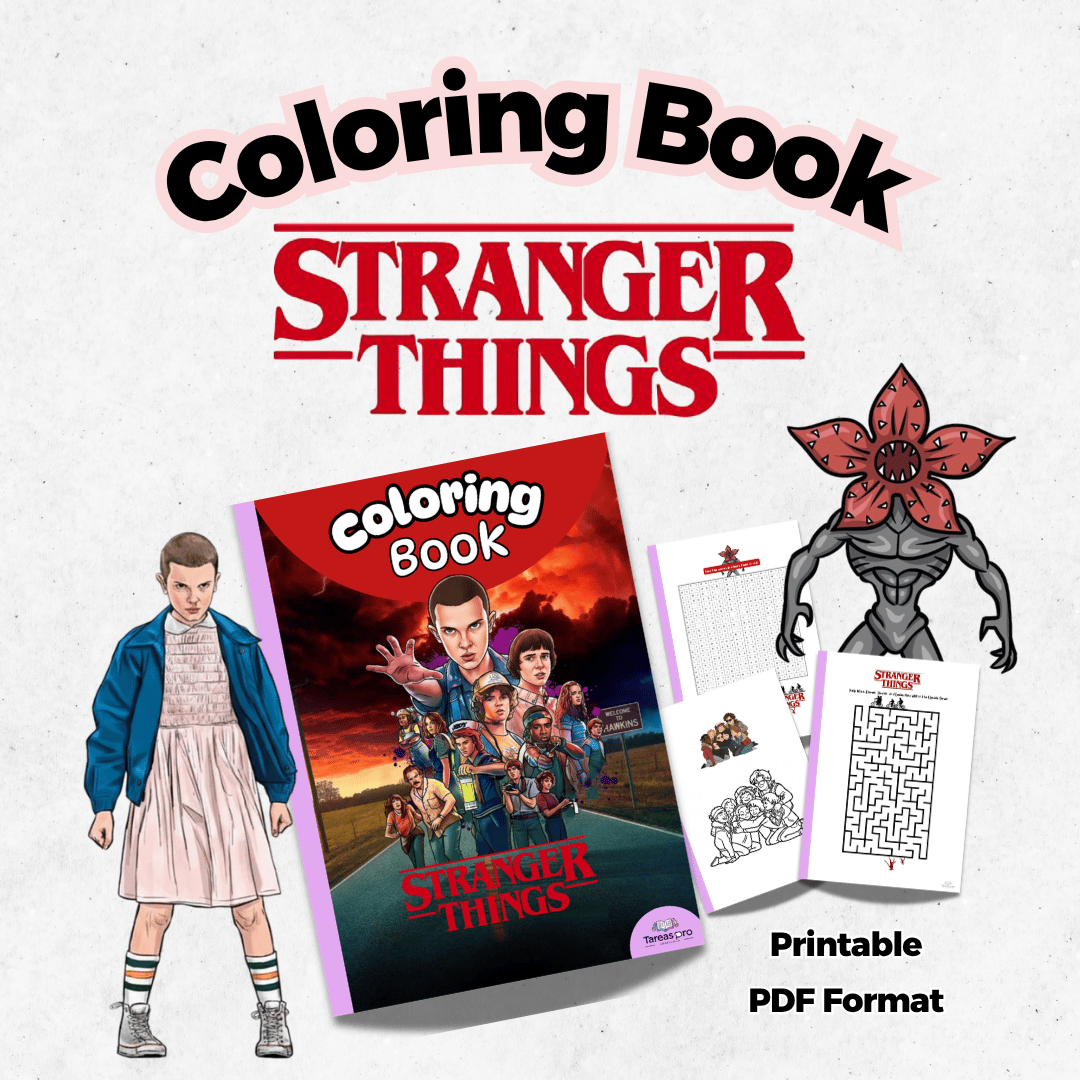 stranger things coloring book pdf printable