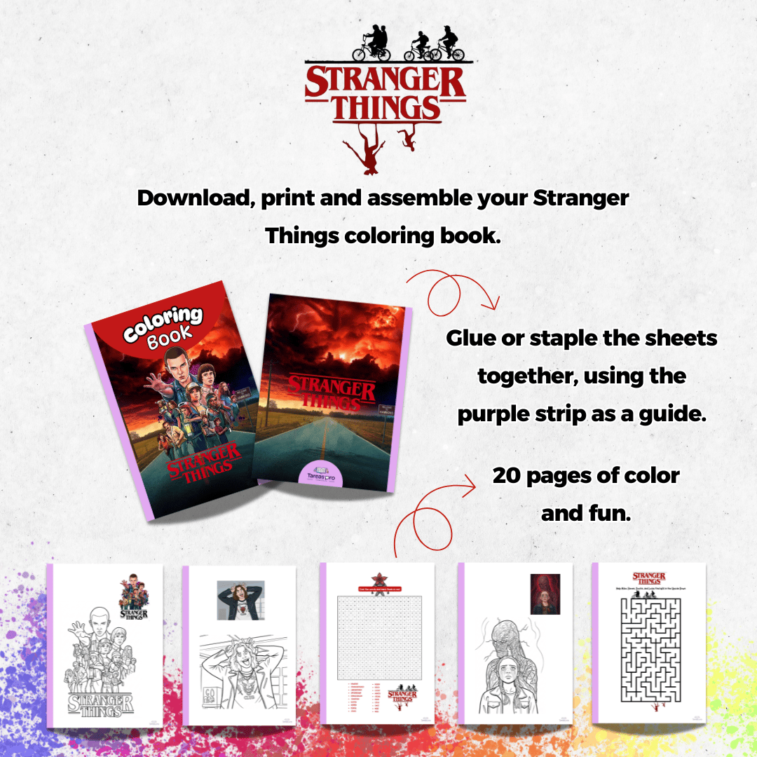 stranger things coloring book pdf printable