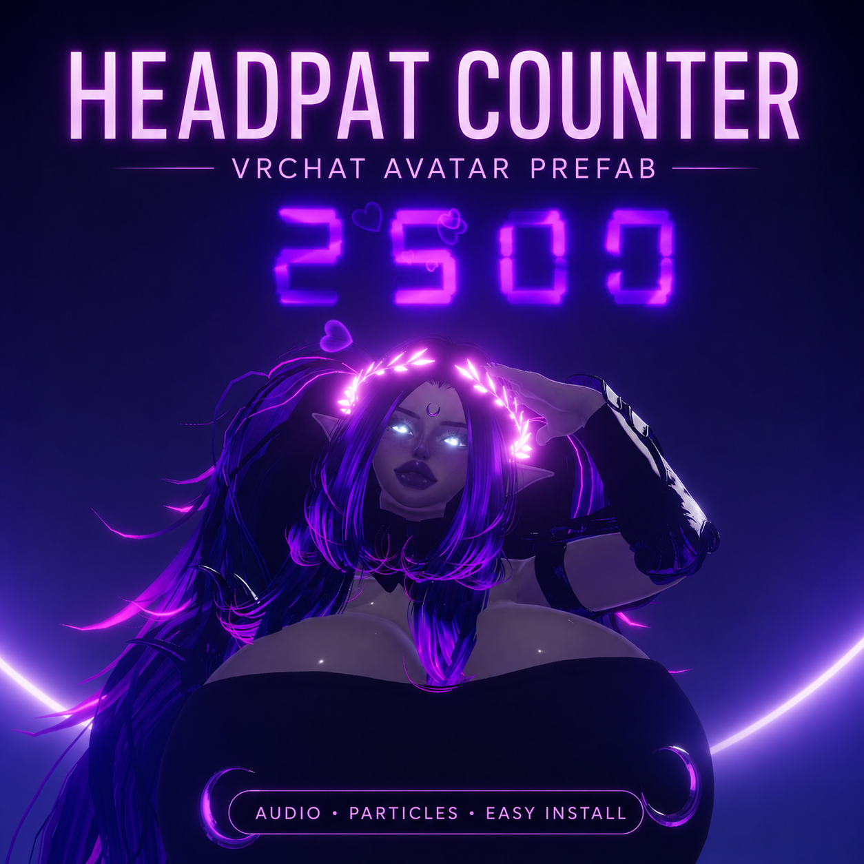 💕 Headpat Counter + Effects