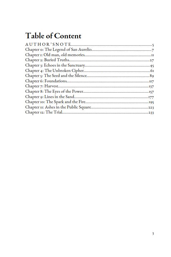 Table of Contents