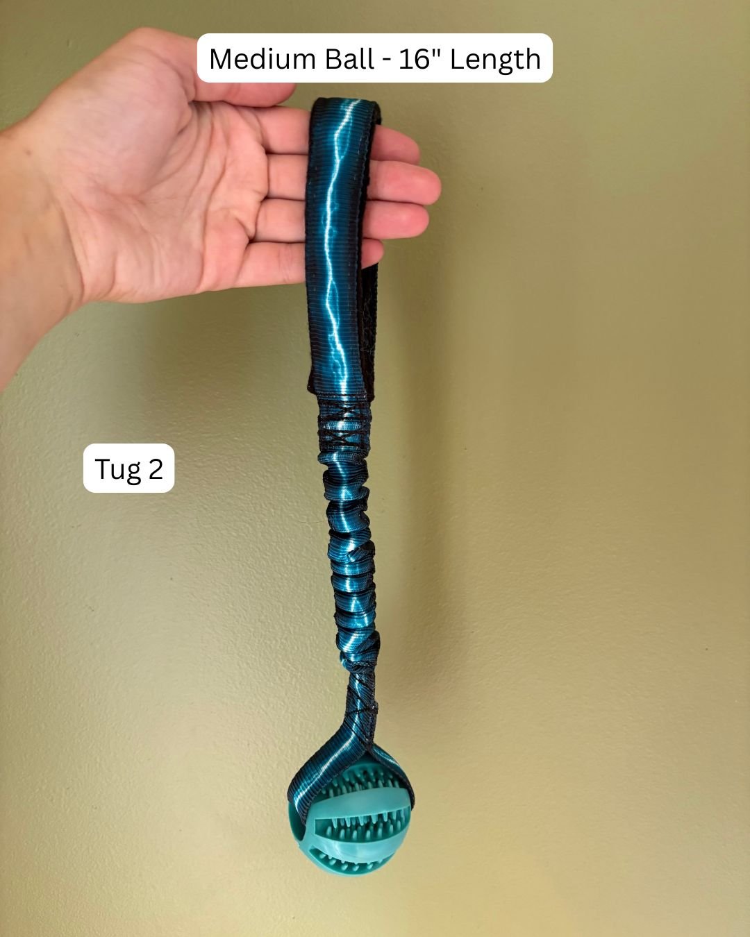 medium blue ball with black and blue handle- this item is out of stock