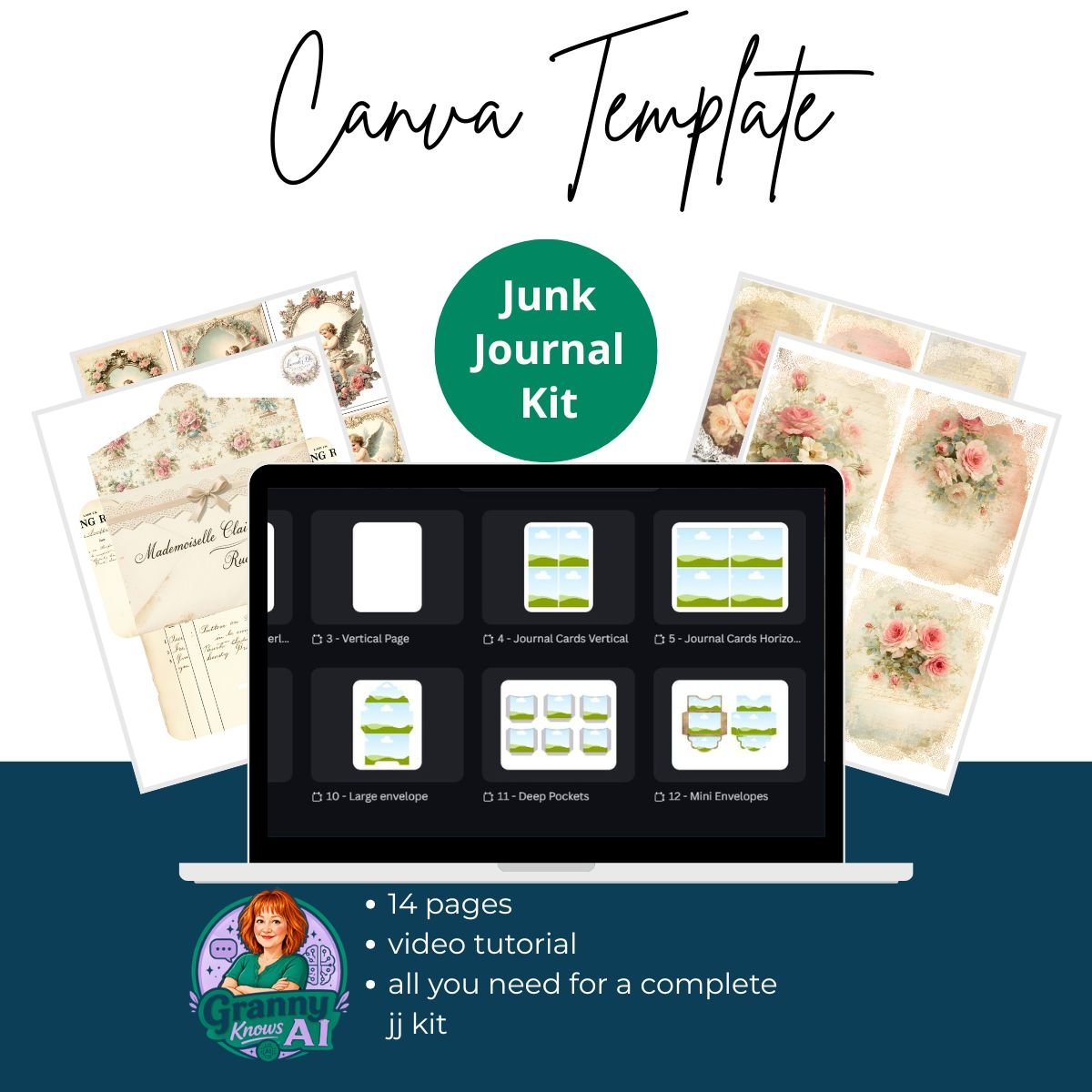 Canva Template Junk Journal Kit