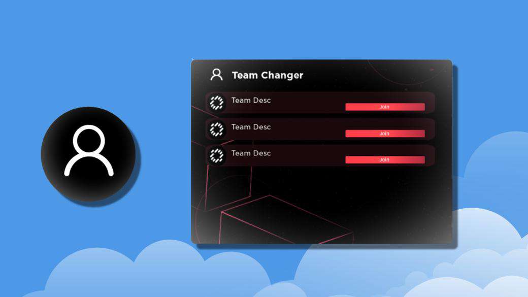 Roblox team changer UI