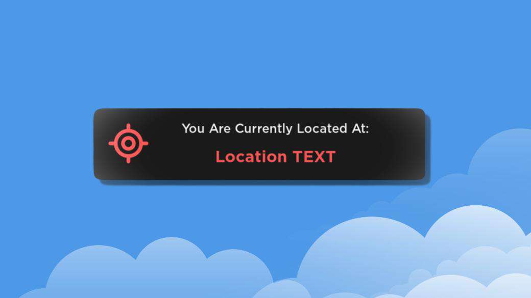 Roblox location UI