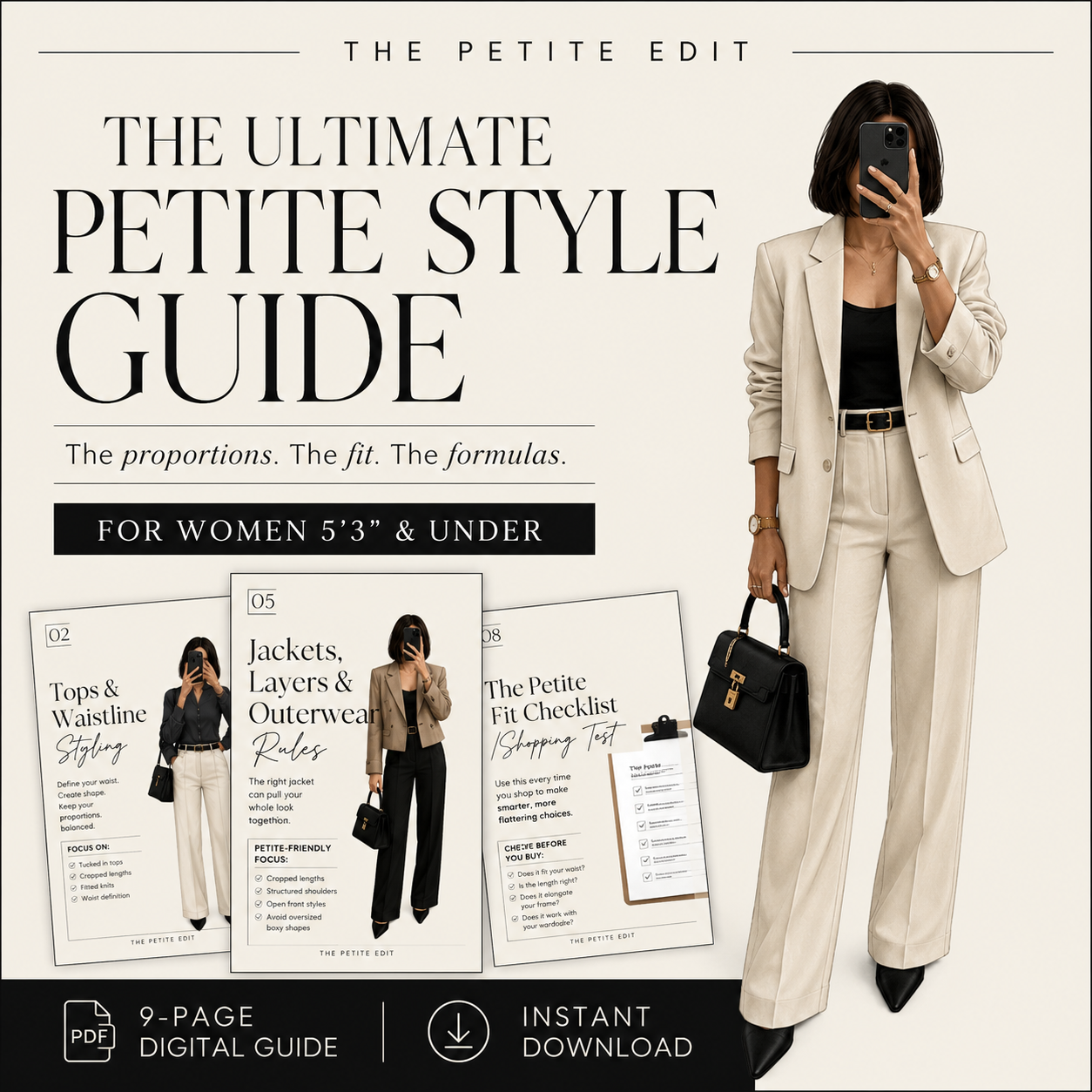 The Ultimate Petite Style Guide by The Petite Edit for women 5’3” and under