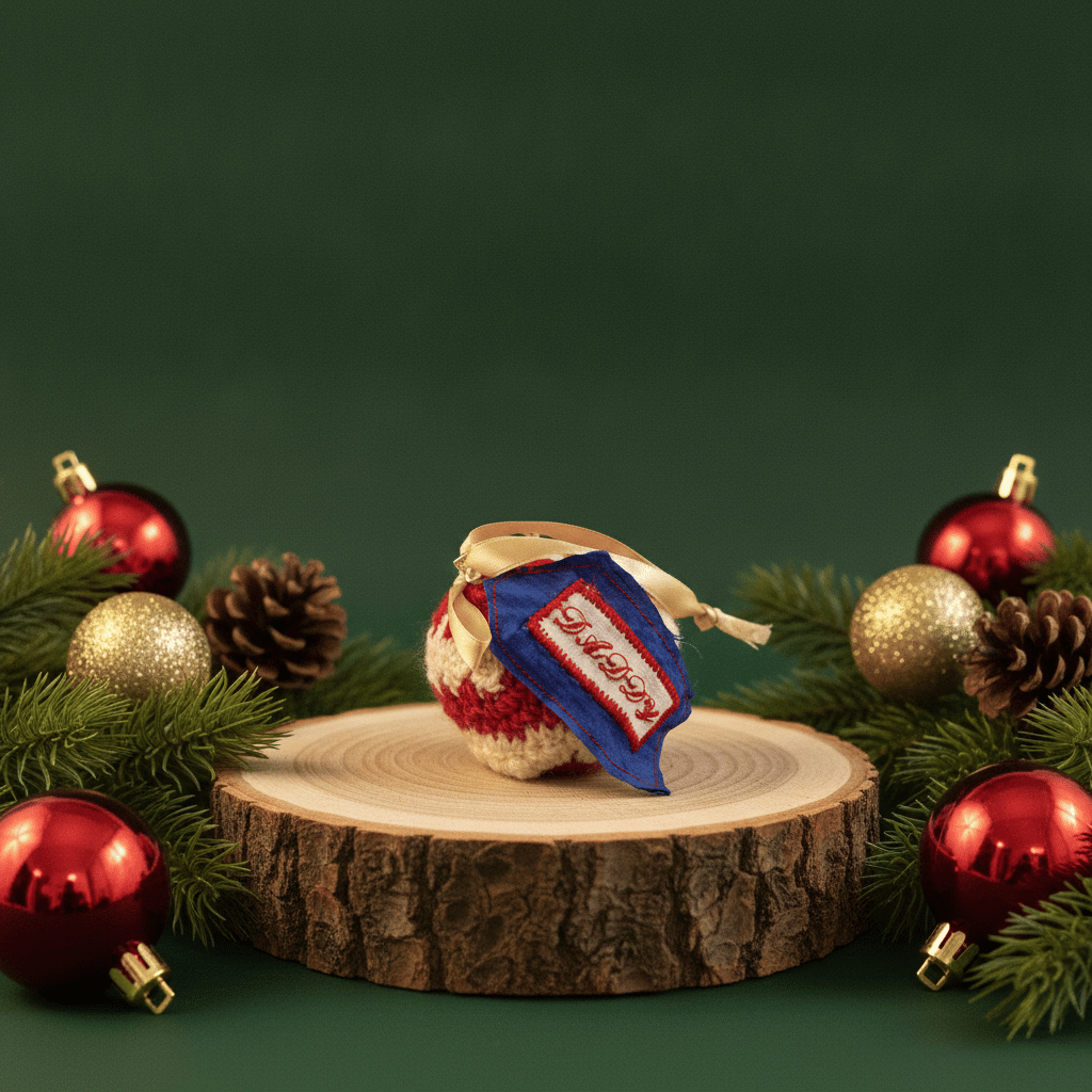 Personalised Daddy Crochet Christmas Bauble | Keepsake Gift