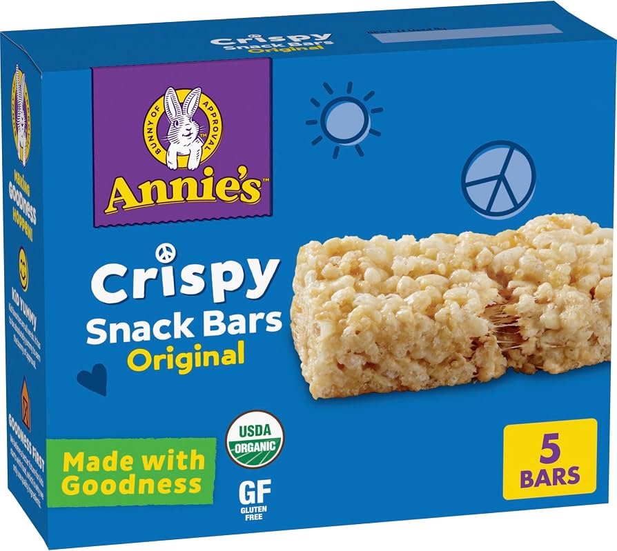 An image of Annie's crispy snack bars.