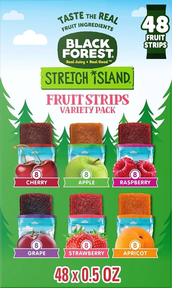 An image of Black Forest's fruit strips variety pack.