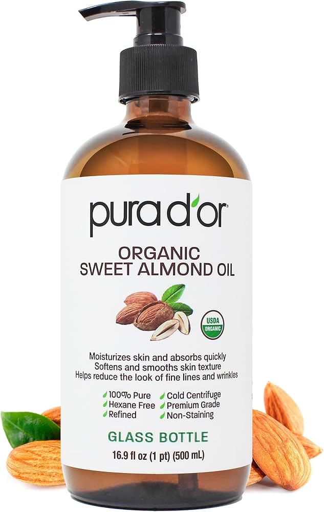 An image of organic sweet almond oil.