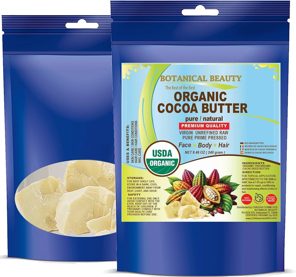 An image of organic cocoa butter.