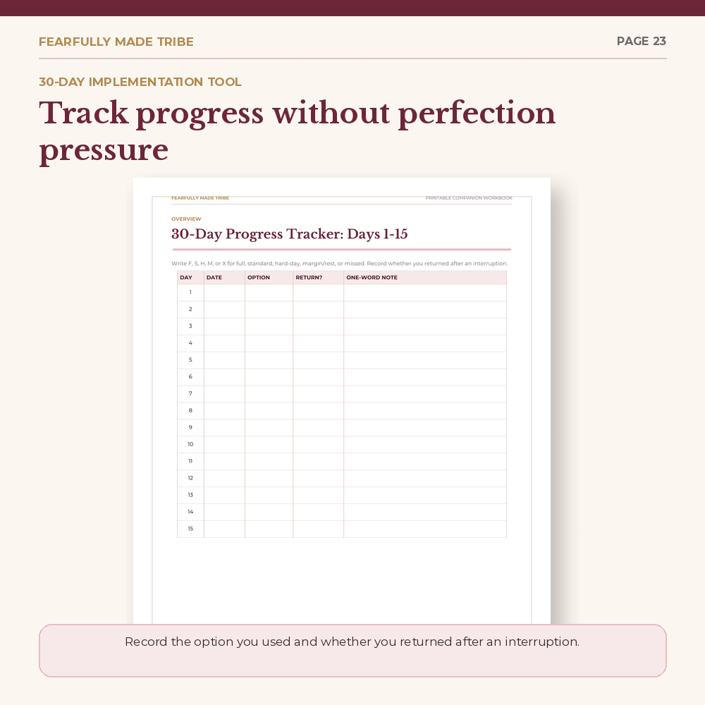 Christian quiet time planner for building a realistic Bible reading and prayer habit