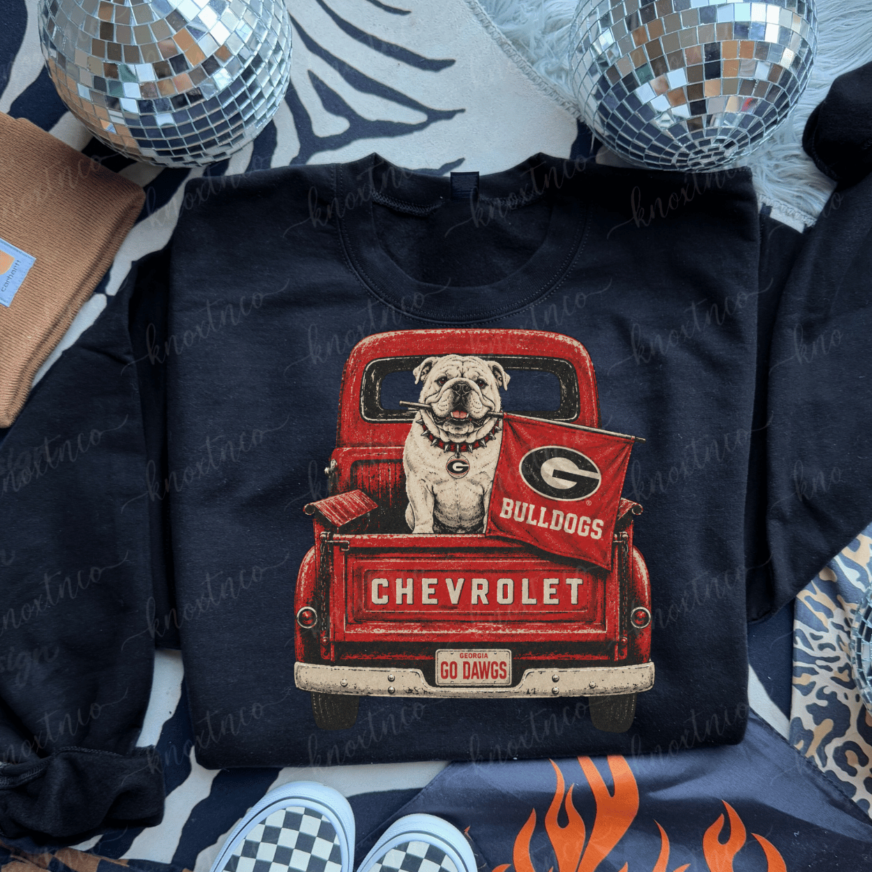 Dawgs Football Tailgate UGA Flag Shirt Saturday Game Day Outfit