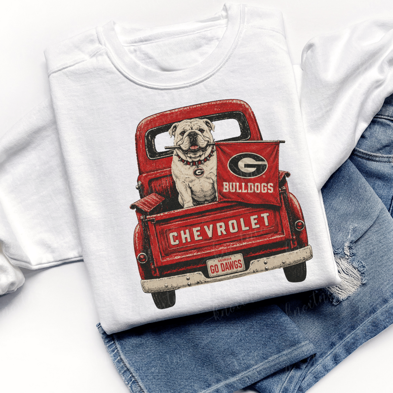Georgia Bulldogs Fan Sweatshirt Dawgs Football Shirt Gift
