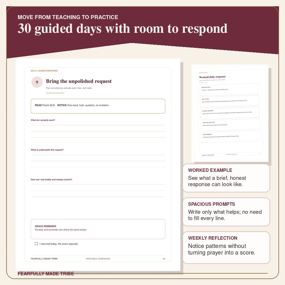 30-day guided prayer worksheet for Christians who want help knowing what to say in prayer