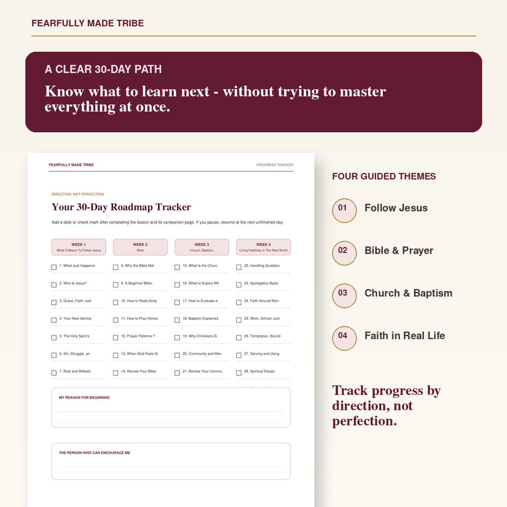Printable new believer workbook for learning the basics of Christian faith and daily discipleship