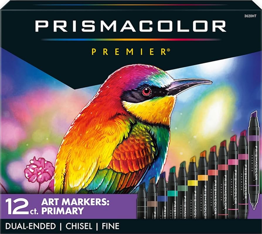 An image of Prismacolor 12-count markers.