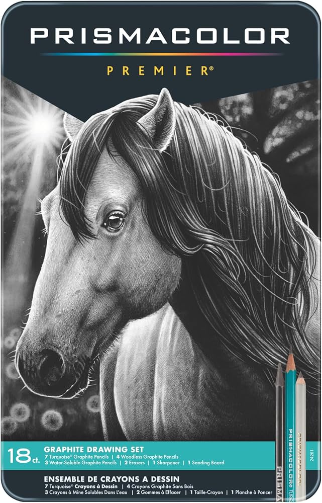 An image of Prismacolor graphite pencils.