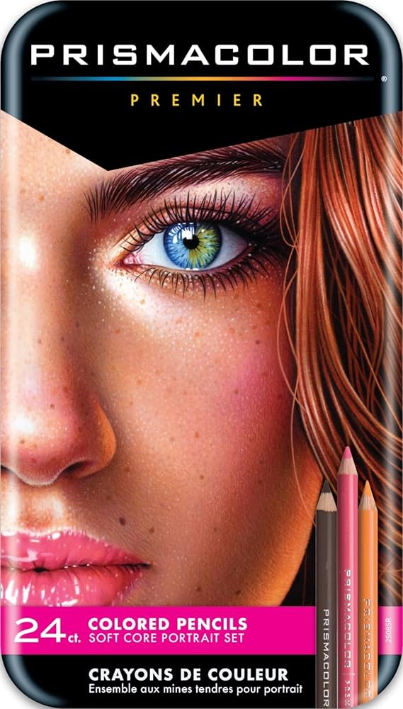 An image of Prismacolor 24-count color pencils.